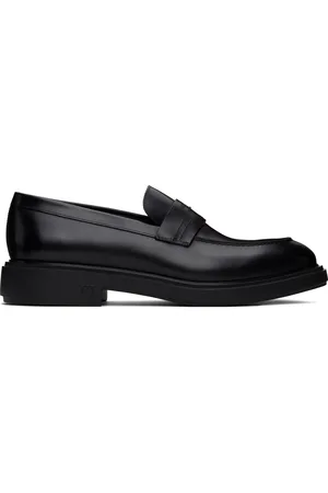 Salvatore Ferragamo Black Penny Loafers