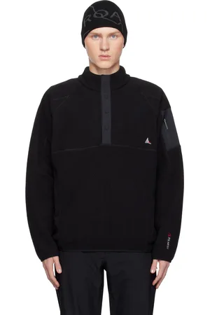 ROA Black Polartec Fleece Button Up Jacket