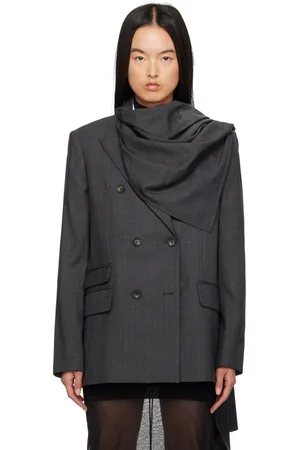 MARIA MCMANUS Gray Cloak Blazer