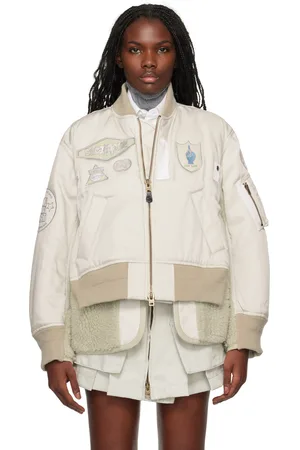 SACAI Gray Spiewak & Gonz Edition Multi Patch Bomber Jacket