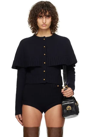 Chloé Navy Cape Cardigan