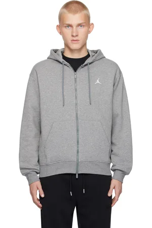 Nike Gray Jordan Brooklyn Fleece Hoodie