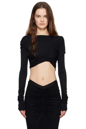 Rick Owens Black Porterville Jade Crop T-shirt