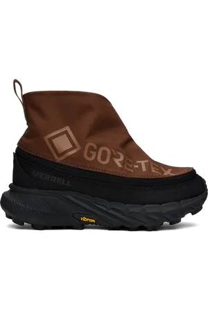 Merrell Brown & Green Agility Peak 5 GTX Zip Sneakers