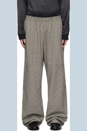 Umbro Beige & Black Club Check Trousers