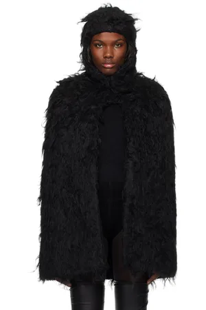 Rick Owens Black Porterville Cape Jacket