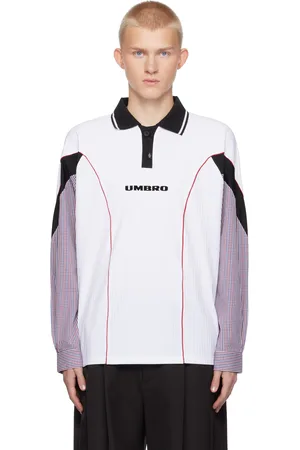 Umbro White Slam Jam Edition Gingham Cut Up Polo
