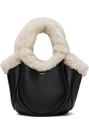 COPERNI Black Shearling Mini Bucket Swipe Bag