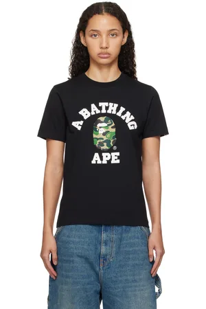 BAPE Black ABC Camo College T-shirt