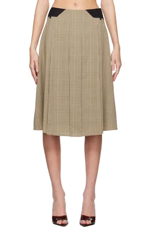 Miaou Beige Albra Midi Skirt