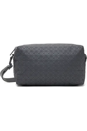 Issey Miyake Gray Saddle One-Tone Bag