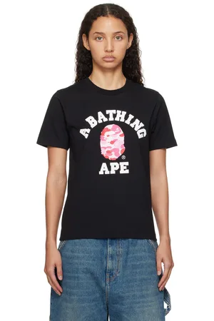 BAPE Black ABC Camo College T-shirt