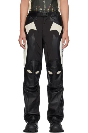 Kusikohc & Beige Rider Leather Pants