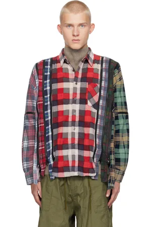Pins & Needles Multicolor 7 Cuts Zipped Flannel Wide Shirt