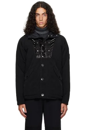 Stone Island Black Nylon Panama Jacket