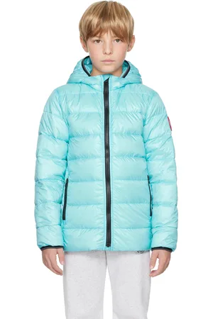 Canada Goose Kids Blue Crofton Hoody Down Jacket