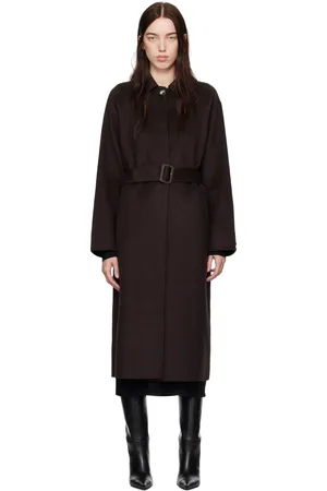 Proenza Schouler Brown White Label Juliette Coat