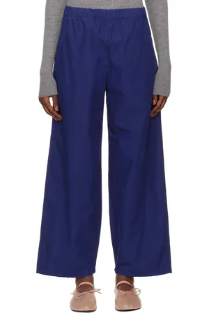 Leset Navy Kyoto Wide Leg Trousers