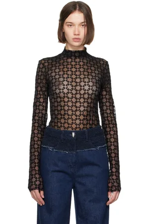 Givenchy Black Monogram 72 Bodysuit