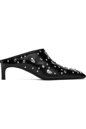 Jil Sander Black Studs Mules