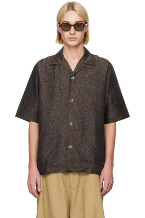 Pins & Needles Khaki & Brown Cabana Shirt