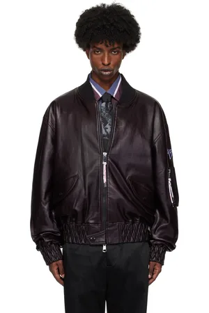 Vivienne Westwood Black Bernardo Faux-Leather Bomber Jacket