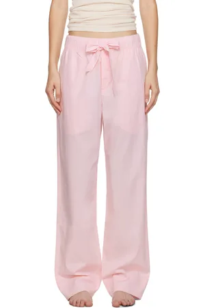 Tekla Pink Poplin Pyjama Pants