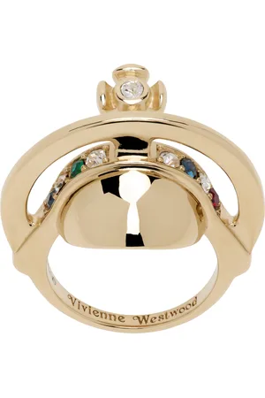 Vivienne Westwood Gold Solid Orb Ring
