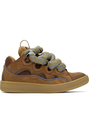 Lanvin Tan Curb Sneakers