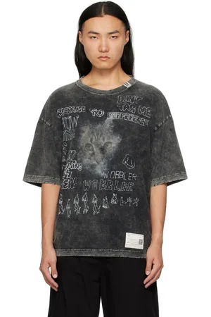 Maison Mihara Yasuhiro Distressed Cat Print T-shirt