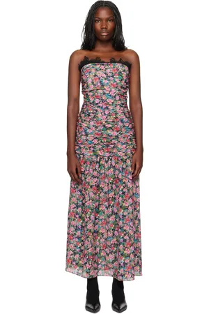 Kika Vargas Multicolor Viola Maxi Dress