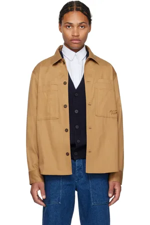 Maison Kitsuné Tan Cotton Gabardine Overshirt