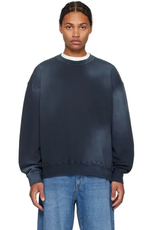 Solid Navy Faded Sweatshirt