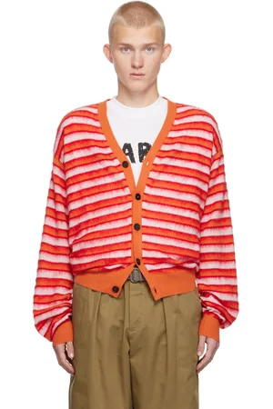 Marni Multicolor Wool Mohair Striped Cardigan