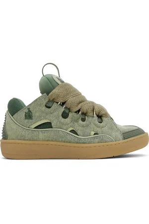 Lanvin Blue Curb Denim Sneakers