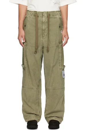 Maison Mihara Yasuhiro Cotton Satin Cargo Pants