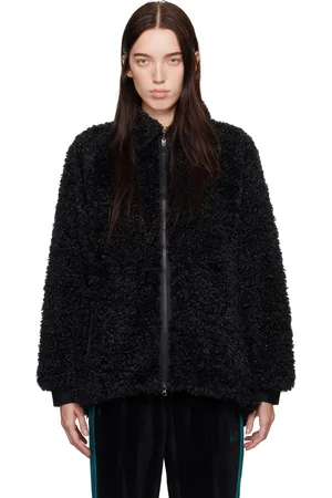 Pins & Needles Black Poly Curly Jacket