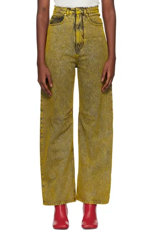 Maison Margiela Yellow 5-Pocket Jeans