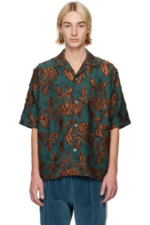 Pins & Needles Green Cabana Shirt