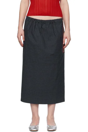 SC103 Navy Uniform Midi Skirt
