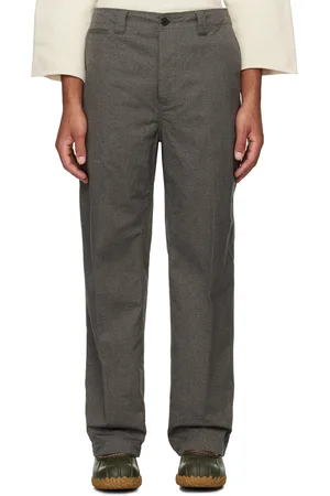 VISVIM Gray Wide Chino Trousers