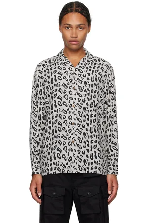 Wacko Maria Leopard Open Collar Shirt