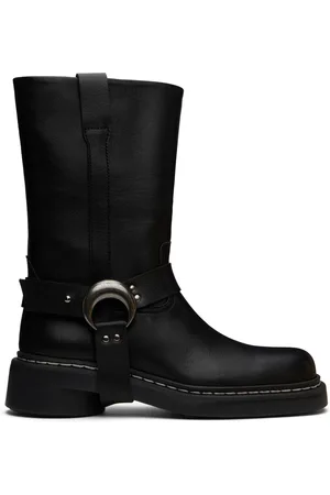 Marine Serre Black Ms Moto Boots