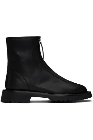 LEGRES Black Zipped Boots