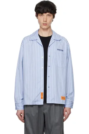 NEIGHBORHOOD Blue Stripe Work LS Shirt