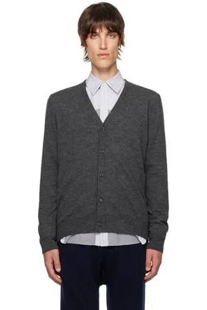 Maison Margiela Gray Elbow Patch Cardigan