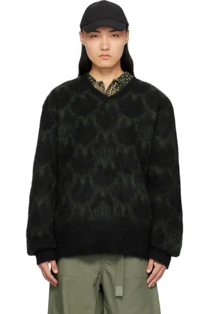 SOUTH2 WEST8 Black Mohair Sweater