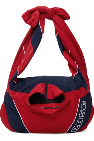 MARTINE ROSE Red & Navy Track Jacket Tote