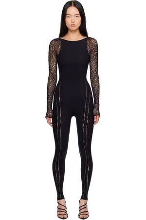 Wolford Black W Net Jumpsuit