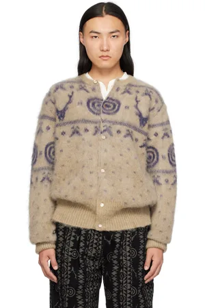 SOUTH2 WEST8 Beige Mohair Cardigan